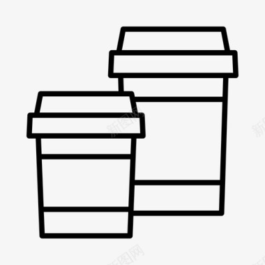 咖啡咖啡点菜快餐图标图标