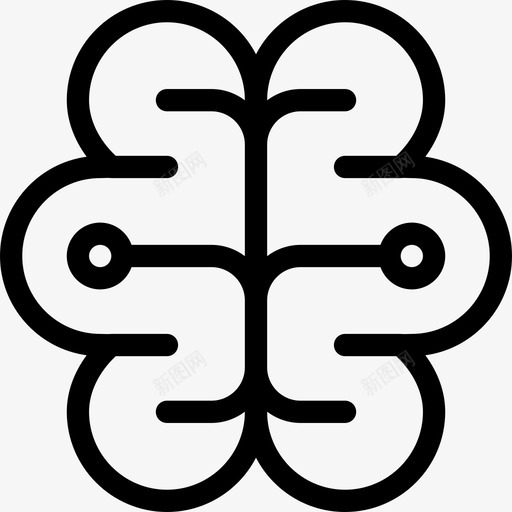 大脑控制论线性图标svg_新图网 https://ixintu.com 大脑 控制论 线性