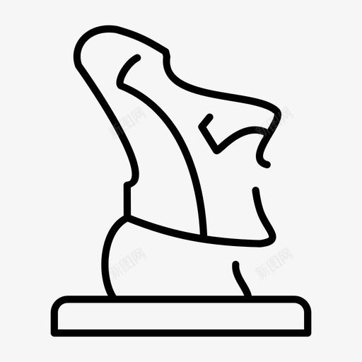 雕像古代脸图标svg_新图网 https://ixintu.com 古代 头 摩埃雕像 杂项 石头 脸 雕像