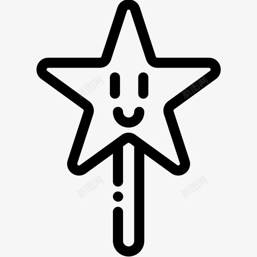 魔杖假日37直线型图标svg_新图网 https://ixintu.com 假日37 直线型 魔杖