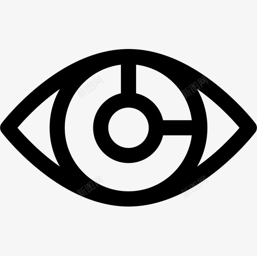 眼睛扫描互联网技术6线性图标svg_新图网 https://ixintu.com 互联网技术6 眼睛扫描 线性