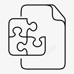 解决方案文档文件应用程序插件图标高清图片