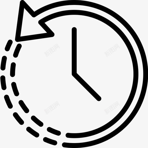 时钟接口69线性图标svg_新图网 https://ixintu.com 接口69 时钟 线性