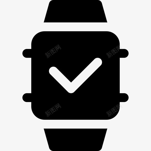 智能手表响应式20填充式图标svg_新图网 https://ixintu.com 响应式设计20 填充式 智能手表