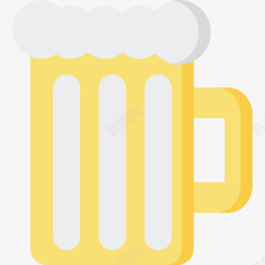 啤酒聚会和庆祝12平淡图标图标