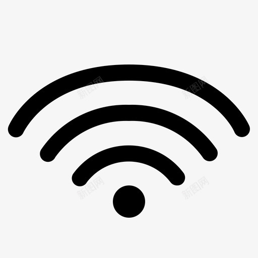 wifi连接互联网图标svg_新图网 https://ixintu.com android应用程序 wifi 互联网 在线 无线 连接