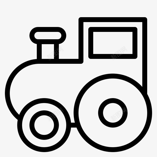 玩具火车孩子游戏图标svg_新图网 https://ixintu.com 孩子 工具 游戏 玩具火车