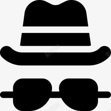帽子和眼镜音乐节20满满的图标图标