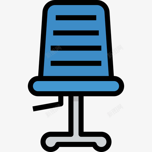 办公椅84号办公室线性颜色图标svg_新图网 https://ixintu.com 84号办公室 办公椅 线性颜色