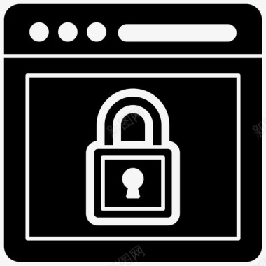 网站安全在线保护网页保护图标图标