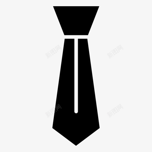 领带优雅时尚又充满服装图标svg_新图网 https://ixintu.com 优雅 时尚又充满服装 领带