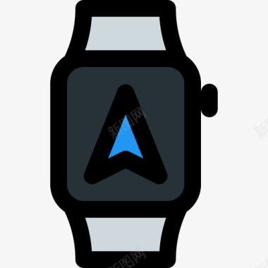 智能手表智能设备21线性颜色图标图标