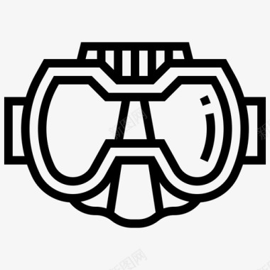 潜水面罩设备护目镜图标图标