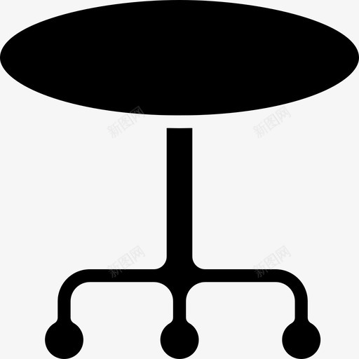 玻璃桌子家具和家用25填充图标svg_新图网 https://ixintu.com 填充 家具和家用25 玻璃桌子