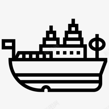密苏里号船运输图标图标