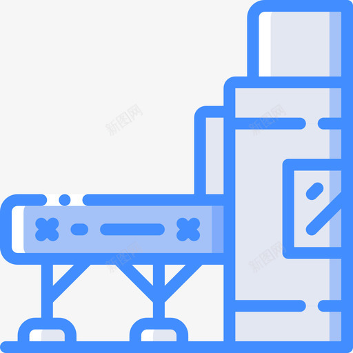 输送机工业39蓝色图标svg_新图网 https://ixintu.com 工业39 蓝色 输送机