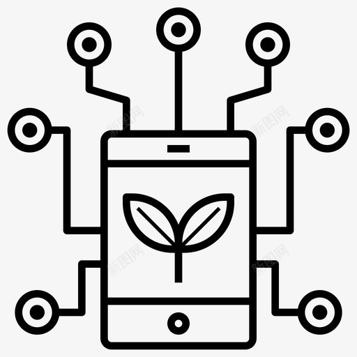 农场应用数据科学图标svg_新图网 https://ixintu.com 农场应用 技术 数据 未来农业 科学