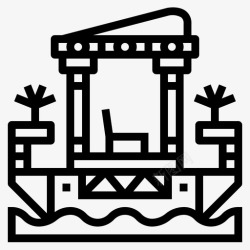 运输古代船古代埃及图标高清图片