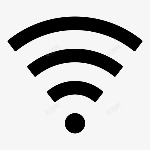 wifi互联网信号图标svg_新图网 https://ixintu.com wifi wifi结构家庭节省网络摄像头月亮星链接电源插头排序对齐锁定 互联网 信号 无线 电信