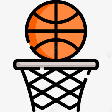 篮球返校42直线颜色图标图标