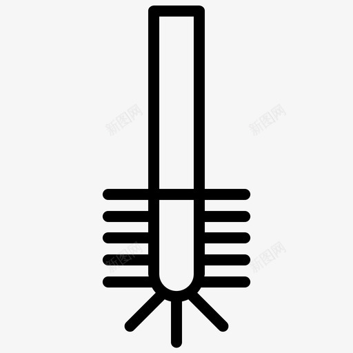 马桶刷配件浴室图标svg_新图网 https://ixintu.com 浴室 配件 马桶刷