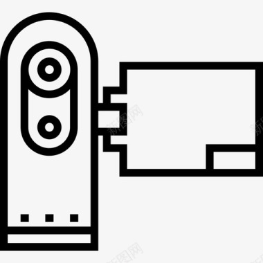 摄像机行程107线性图标图标