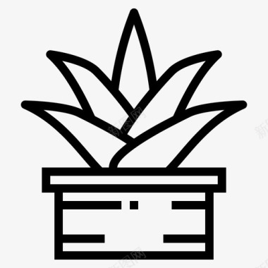 芦荟园艺医疗图标图标