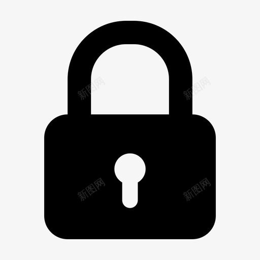 锁定加密受限图标svg_新图网 https://ixintu.com jumpicon安全标志符号 加密 受限 安全 锁定