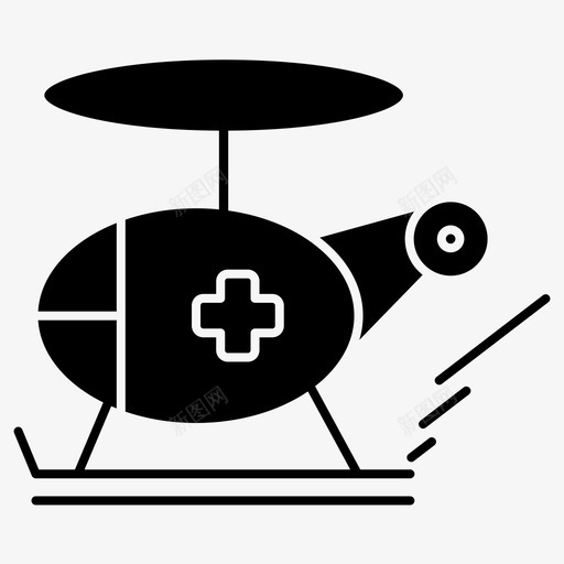 医疗直升机医疗直升机图标svg_新图网 https://ixintu.com 医疗直升机医疗直升机