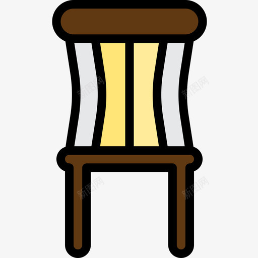 椅子家具83线性颜色图标svg_新图网 https://ixintu.com 家具83 椅子 线性颜色