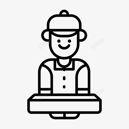送货员产品时间图标svg_新图网 https://ixintu.com 产品 时间 送货员 送货图标