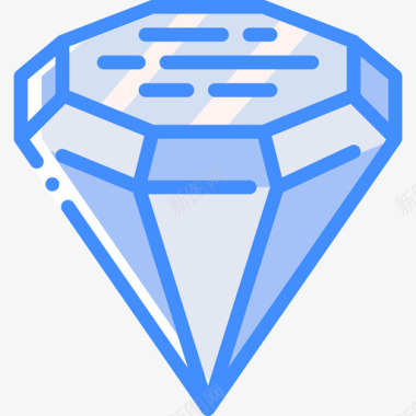 钻石游戏元素4蓝色图标图标