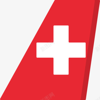 瑞士国际航空公司运输标识3扁平图标图标