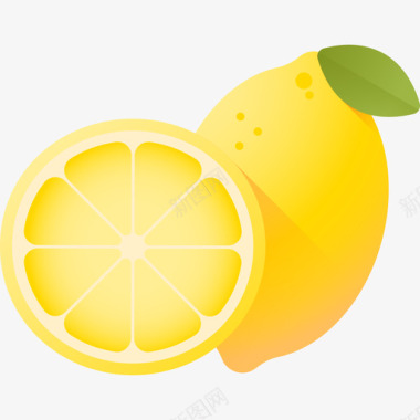 柠檬烹调46彩色图标图标