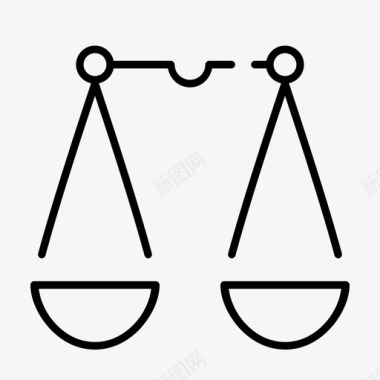 平衡法官正义图标图标