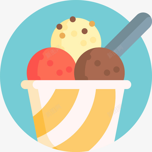 冰淇淋外卖22平的图标svg_新图网 https://ixintu.com 冰淇淋 外卖22 平的
