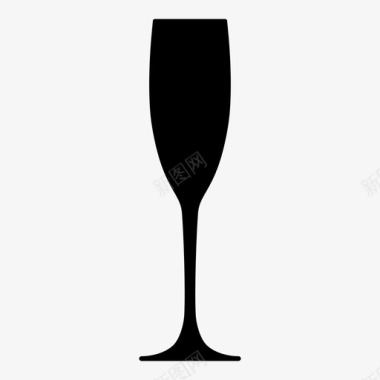 香槟酒杯酒类饮料图标图标