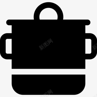 锅厨房工具6装满图标图标