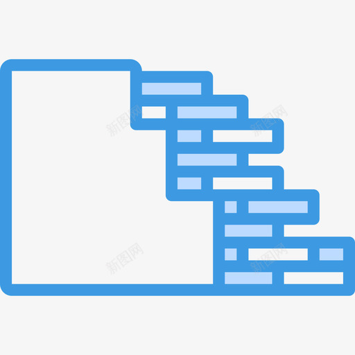 墙建筑7蓝色图标svg_新图网 https://ixintu.com 墙 建筑7 蓝色