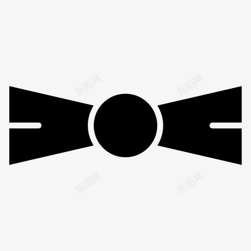领结领带时装和服装填充图标svg_新图网 https://ixintu.com 时装和服装填充 领带 领结
