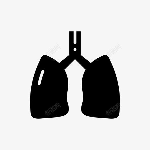 肺医疗保健医院图标svg_新图网 https://ixintu.com 医学字形 医疗 医疗保健 医院 病人 肺