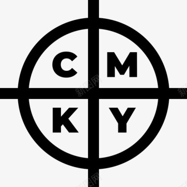 Cmyk平面师11线性图标图标