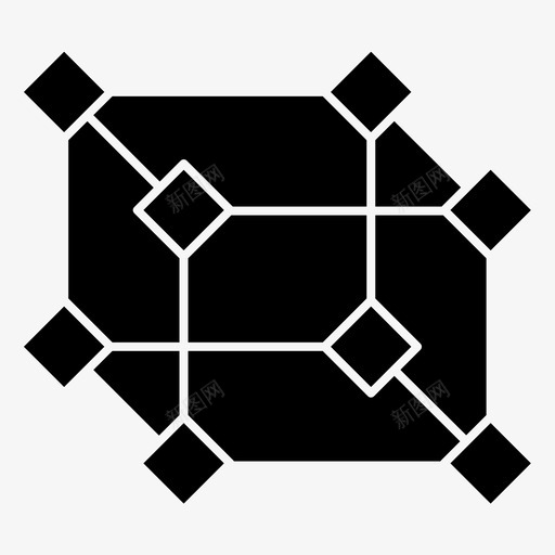 立方体形状正方形图标svg_新图网 https://ixintu.com 形状 正方形 立方体
