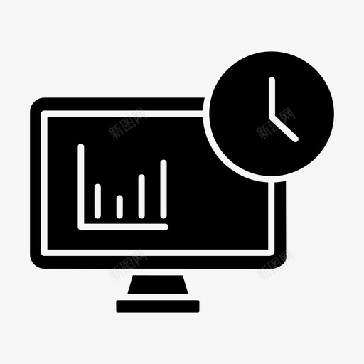 工作时间图表任务图标svg_新图网 https://ixintu.com 任务 图表 工作时间