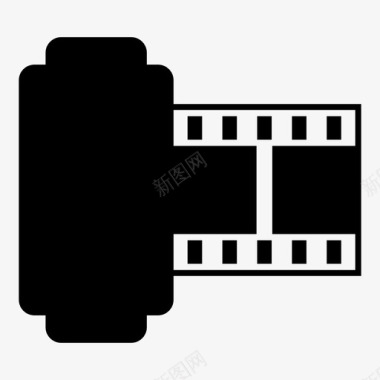 电影电影卷媒体图标图标