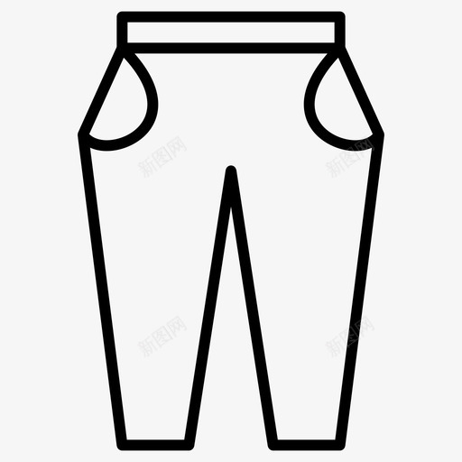牛仔裤裤子时装和衣服薄图标svg_新图网 https://ixintu.com 时装和衣服薄 牛仔裤 裤子