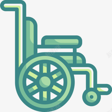 轮椅医用137双音图标图标