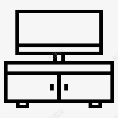 电视凳家具展台图标图标