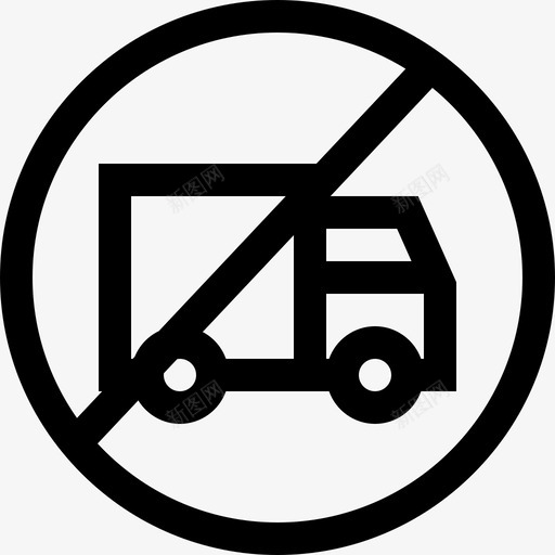 没有卡车高速公路服务3直线图标svg_新图网 https://ixintu.com 没有卡车 直线 高速公路服务3