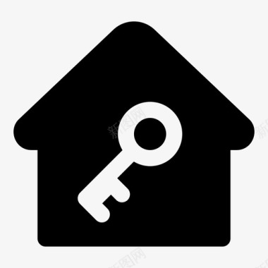 房子家钥匙图标图标